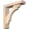 Ekena Millwork Olympic Block Smooth Bracket w/ Offset Brace, Douglas Fir, 3 1/2"W x 14"D x 14"H BKT0402X14X14OLY05SDF - alternate 1